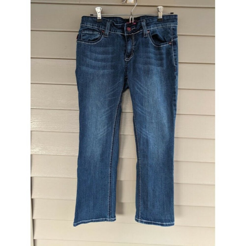 Rock Paper Sexy Womens Jeans Medium Wash Boot Cut Size 7